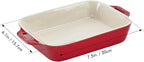 STAUB Ceramics Rectangular Baking Dish, 7.5x6-inch, Cherry