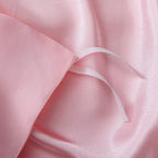 P Pothuiny Satin Duvet Cover Full/Queen, Single Soft Duvet Cover Only, Luxury Silky Like Blush Pink Duvet Cover 90" x 90" Sold Separately - Zipper Closure &amp; Corner Ties