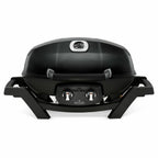PRO285-BK TravelQ Portable Steel 2 burner Natural Gas Grill, Black