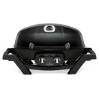 PRO285-BK TravelQ Portable Steel 2 burner Natural Gas Grill, Black