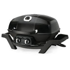 PRO285-BK TravelQ Portable Steel 2 burner Natural Gas Grill, Black