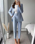 Fashion All-match Solid Color Suit