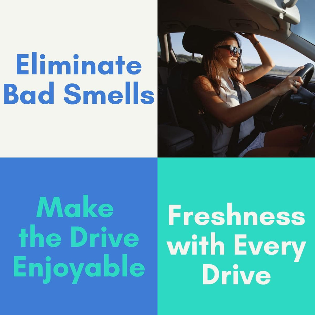 Air Jungles Sweet Popcorn Scent Car Air Freshener Clip, 6 Car Freshener Vent Clips, 4ml Each, Long Lasting Air Freshener for Car, Up to 180 Days Car Refresher