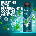 Degree Men Advanced Antiperspirant Deodorant Dry Spray Icy Mint 3 Count 72-Hour Sweat and Odor Protection Deodorant For Men With MotionSense Technology 3.8 oz
