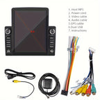 9.5'' Vertical TFT HD TouchScreen Double Din Car Radio Android 10.1 (2+32G) -in GPS/WIFI/BT DVR Multi-languaClock Display USB / SD / FM
