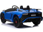 Mini Moto Lamborghini 12v Blue (includes RC Control), Kids Electric Ride On Car and Remote Control - Blue