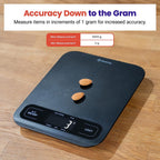 Etekcity Food Kitchen Scale, Digital Grams and Ounces for Weight Loss, Baking, Cooking, Keto and Meal Prep, Large, Black