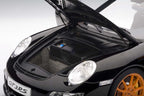 porsche 911 (997) gt3 rs black 1/12 diecast model car by autoart