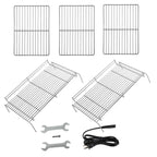45W BBQ Roaster Rotisserie 132lb  Steel Pork Lamb Goat Spit Grill