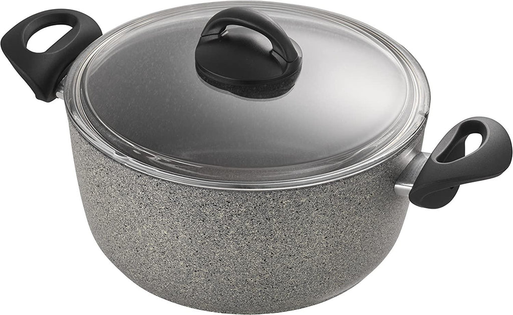 Ballarini Parma Forged Aluminum 4.8-qt Nonstick Dutch Oven with Lid, Made in Italy