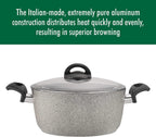 Ballarini Parma Forged Aluminum 4.8-qt Nonstick Dutch Oven with Lid, Made in Italy