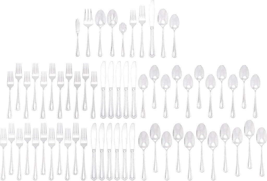 ZWILLING Alcea Flatware Set, 65-Piece, Silver