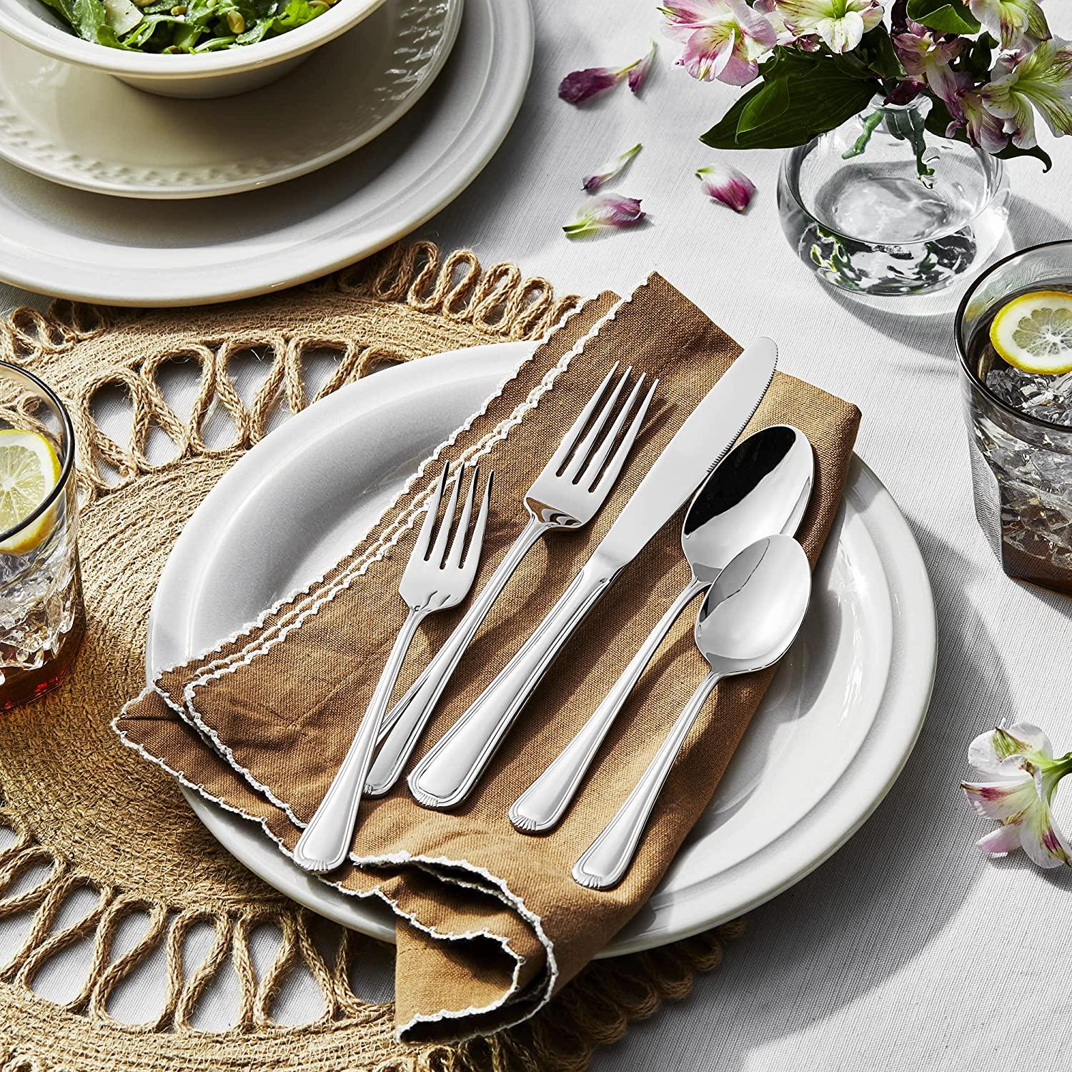 ZWILLING Alcea Flatware Set, 65-Piece, Silver