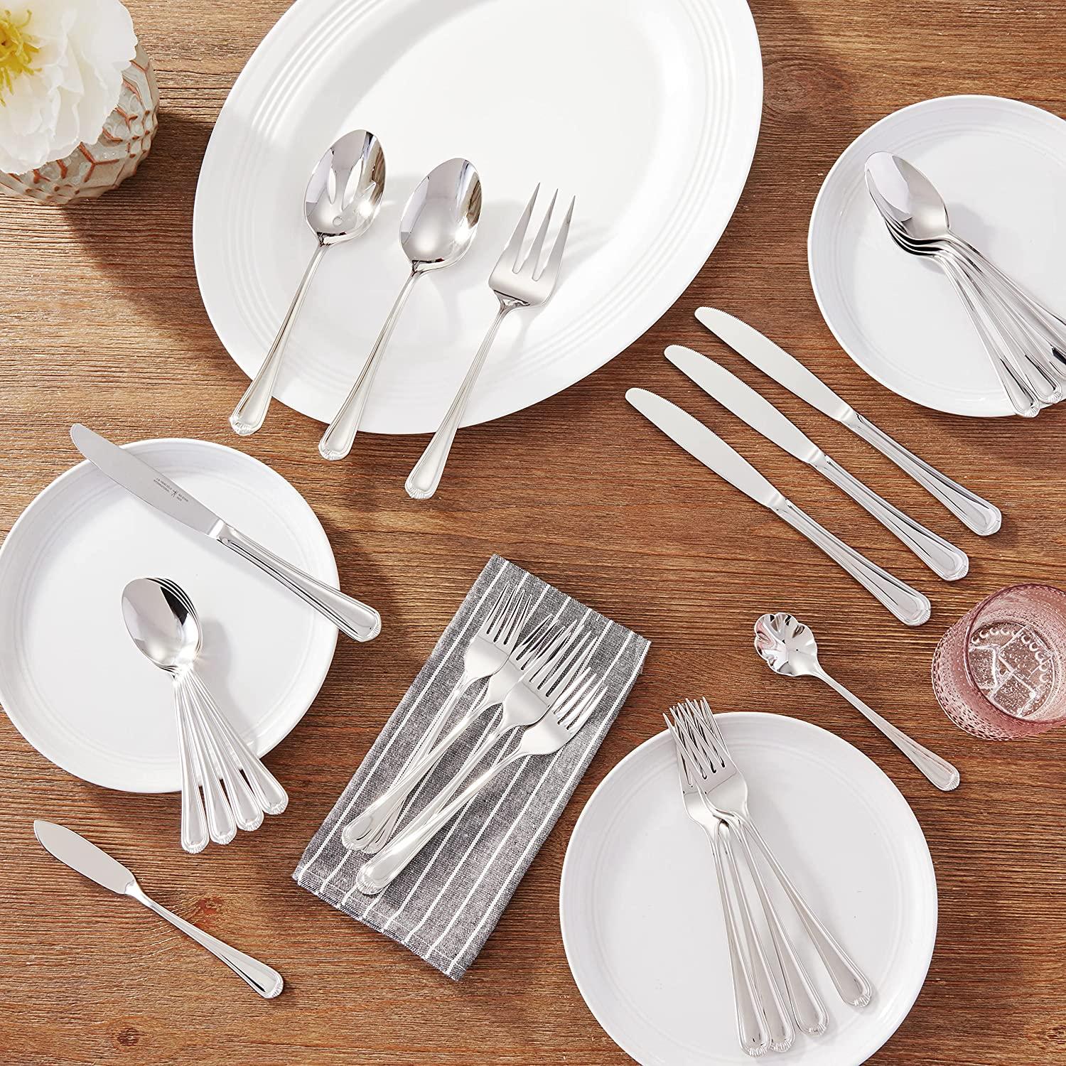 ZWILLING Alcea Flatware Set, 65-Piece, Silver