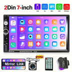 7-Inch HD Touch Screen Car Stereo Radio Audio Double Din Car Multimedia Player With Mirror Link USB FM Autoradio+Remote Control +Steering Control