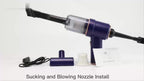 Car Vacuum Cleaner, Wireless Charging Compressed Air Duster Handheld High Power Air Blower Duster For Car Home Office