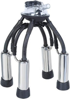 MilMachine for Cow, Portable Transparent 32L Cow Milker Dairy MilMachine Bucket Tank with 4 Teat Cups for Dairy Farm