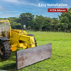 YITAMOTOR 3/8'' Universal  Attach Mount Plate with Bottom Connector Holes & Reinforced Top Bar, Compatible with Kubota and Bobcat Skid Steers and Tractors