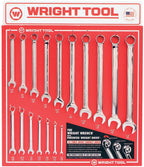 Wright Tool D978 Combination Wrenches, Full Polish Finish