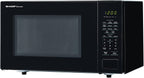 SHARP Black Carousel 1.1 Cu. Ft. 1000W Countertop Microwave Oven (ISTA 6 Packaging), Cubic Foot, 1000 Watts