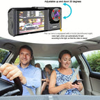1080P 2 Cameras Dash Cam W/ IR Night Vision, Loop Recording &amp; 2" IPS Screen