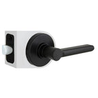 TonbridMatte Black Hall and Closet Door Lever with Round Rose (4-Pack)