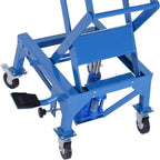 DURHAND 300 lbs Hydraulic Motorcycle Scissor Jack Lift Foot Step Wheels for Small Dirt Bikes
