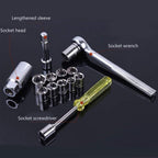 Peixiang Sturdy Tool Household Auto Repair Kit 40 Piece Sleeve Tool Manual Multi-Function Socket Wrench Safety
