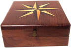 Antique Brass Compass in Wooden Box  Gift Item for Home Decor, Bedroom Outdoor Camping HiAntique Compass Navigation Tool by Unique Antique MART.