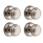 PrestiAlcott Satin Nickel Hall/Closet Door Knob (4-Pack)