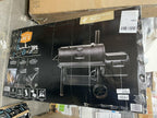 Charcoal Smoker and Grill Highland Reverse Flow Barrel in Black