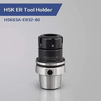 HSK63A-ER32-80 Tool Holder+ER32 Wrench+Tightening Fixture