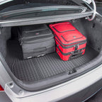 Motor Trend Premium FlexTough All-Protection Cargo Mat Liner – w/Traction Grips &amp; Fresh , Heavy Duty Trimmable Trunk Liner for Car Truck SUV, Black (OF-985-BK)