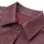 lapel long sleeve jacket