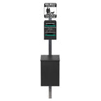 Standard Dog Waste Station / Tie_Handle Roll_Square Can(Matte Black)