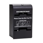 Standard Dog Waste Station / Tie_Handle Roll_Square Can(Matte Black)