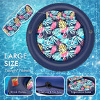 lusvnex tanning pool lounger float, suntan tub for sunbathing, inflatable pool floats adult size for outdoor, backyard, swimming pool