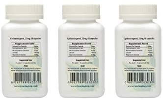 Crackaging Super-Absorption Cycloastragenol 98% (25mg/Cap, 180 Caps in 3 Bottles)