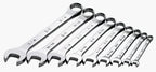 SK Professional Tools 86011 9-Piece 6,12-Point Fractional Combination Wrench Set - SuperKrome Finish, Set of 9 Chrome Wrenches Made in USA