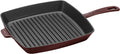 Staub Cast Iron 12-inch Square Grill Pan - Grenadine, Made in France