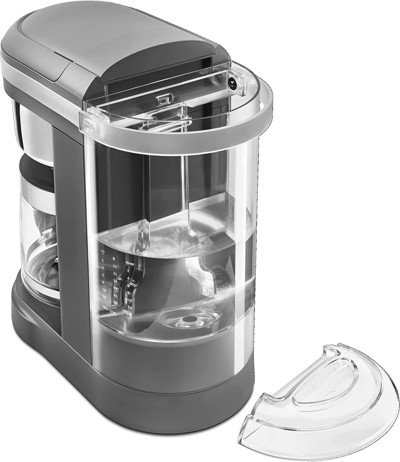 KitchenAid KCM1208DG Drip Spiral Showerhead Coffee Maker, 12 Cup, Matte Grey