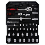 799pcs Sturdy Aluminum Trolley Case Tool Set Auto Mechanics Wrench Ratchet Socket Kit Organizer Chest Wheeled Carry Box