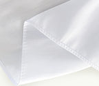 BiscaynWrap Around Bed Skirts for Queen Beds 15" Drop, White Adjustable Elastic Dust Ruffles Easy Fit Wrinkle &amp; Fade Resistant Silky Luxurious Fabric Machine Washable