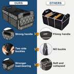Deosk Car Trunk Organzier for suv,Car Organziers and Storage with 6 Big Pocket,Car Accessories for Women/Men 50L Waterproof Polyester Trunk Organzier for Car/SUV/Minivan/Truck（Medium, Stripe）