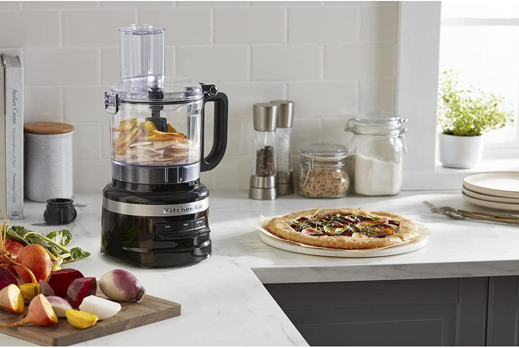 KitchenAid KFP0718OB Easy Store Food Processor, 7 Cup, Onyx Black