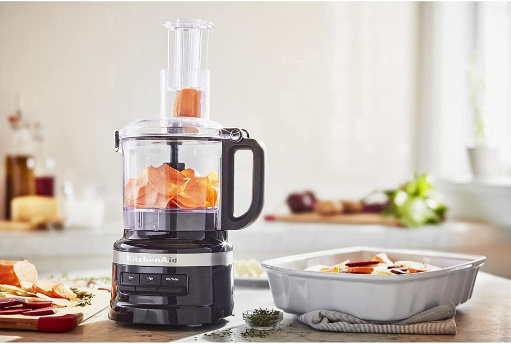 KitchenAid KFP0718OB Easy Store Food Processor, 7 Cup, Onyx Black