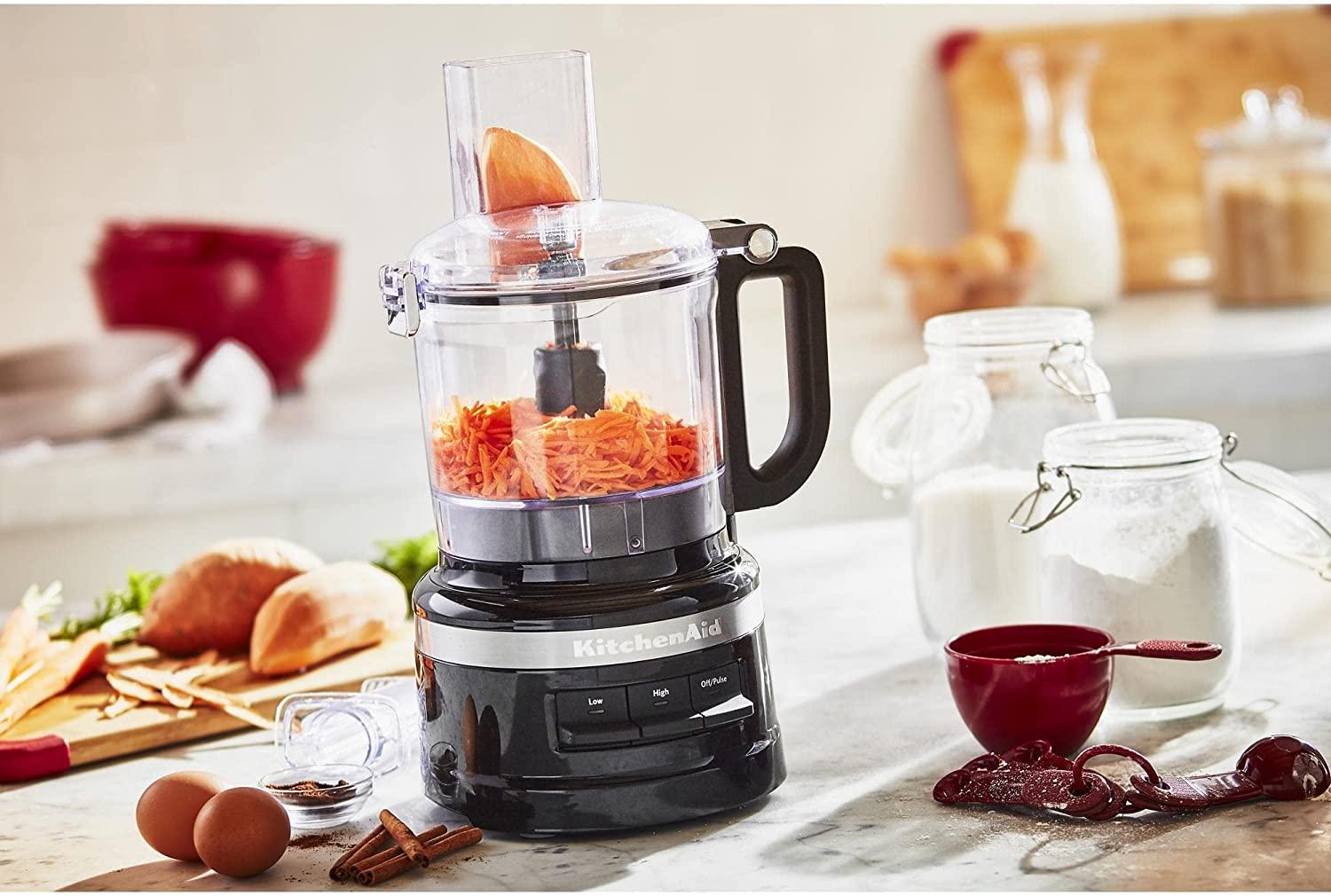 KitchenAid KFP0718OB Easy Store Food Processor, 7 Cup, Onyx Black