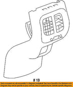 Jeep CHRYSLER OEM 2014 Cherokee Console-Rear Cover 1ZX68DX9AB