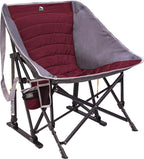 GCI Outdoor MaxRelax Pod Rocker Portable Rocking Chair &amp; Outdoor Camping Chair, Cinnamon Red , Regular size.