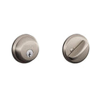 Satin Nickel Single Cylinder Deadbolt (2-Pack)